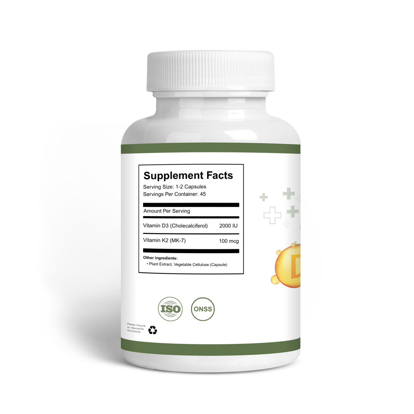 Vitamine D3 + K2 | Formule Os & Immunité